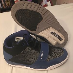 Air Jordan V IV III Shoes Black Blue